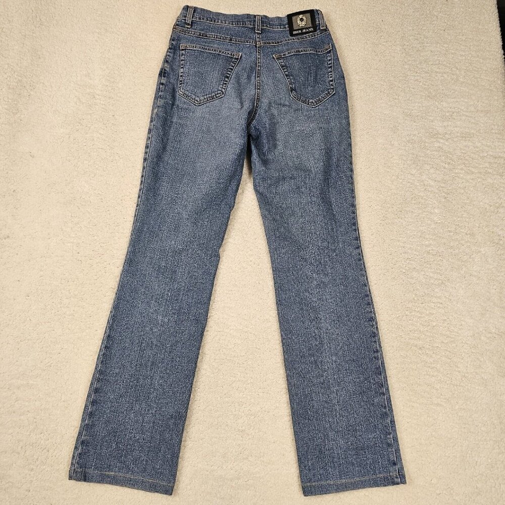 Y2K Iber Jeans Women's Size 28 Light Wash Blue Denim Karen High Waisted Straight - Picture 2 of 14